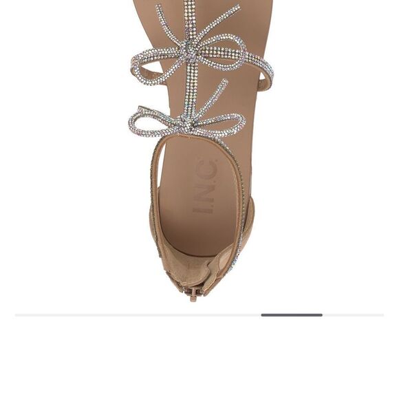 Macy’s New w/Box Gertrude Bling Bow Gladiator Sandals - Picture 5 of 13